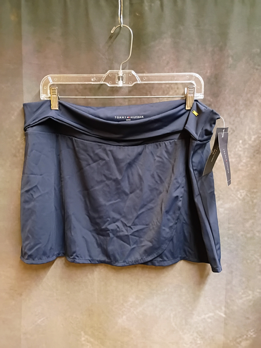 NWT Tommy Hilfiger Navy Athletic Swim Skort - Size Large